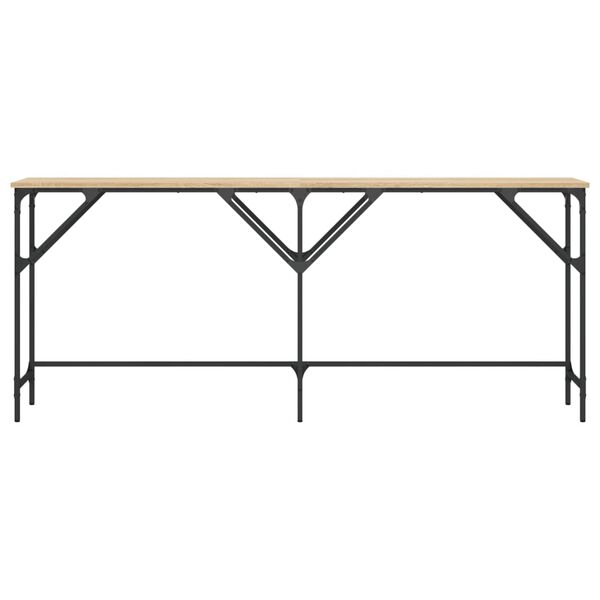 vidaXL konsoollaud, Sonoma tamm, 180 x 29 x 7 cm, tehispuit