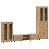 vidaXL Telerikapi komplekt FLORIN 3 pcs K&auml;sit&ouml;&ouml;puu Tehispuit