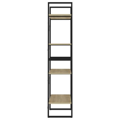 vidaXL 4-korruseline raamaturiiul, Sonoma tamm, 60x30x140 cm