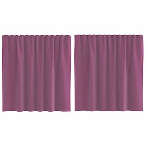 vidaXL voile kardinad varrastaskutega 2 tk lillad