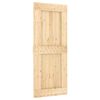 vidaXL Libisev uks NARVIK Naturaalne ja must 85 x 210 cm (213,5 cm)