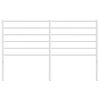 vidaXL metallist vahetatav voodipeats, valge, 150 cm
