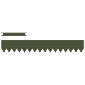 vidaXL Murupiire 10 pcs K&uuml;pset roheline 100 x 0.05 x 20 cm