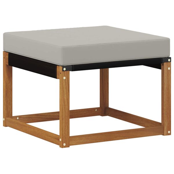 vidaXL V&auml;li jalatoed Tugev akaatsiapuit ja tekstiilne kangas