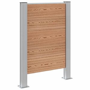 vidaXL Pr&uuml;gikasti tregi Pruun 85 x 12 x 115 cm Alumiinium ja WPC