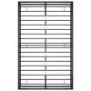 vidaXL voodiraam, must, metall, 120 x 200 cm