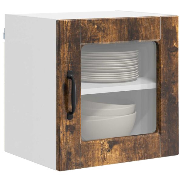 vidaXL K&ouml;&ouml;gikapp 2 pcs Suitsetatud tamm 40 x 31 x 40 cm Tehispuit