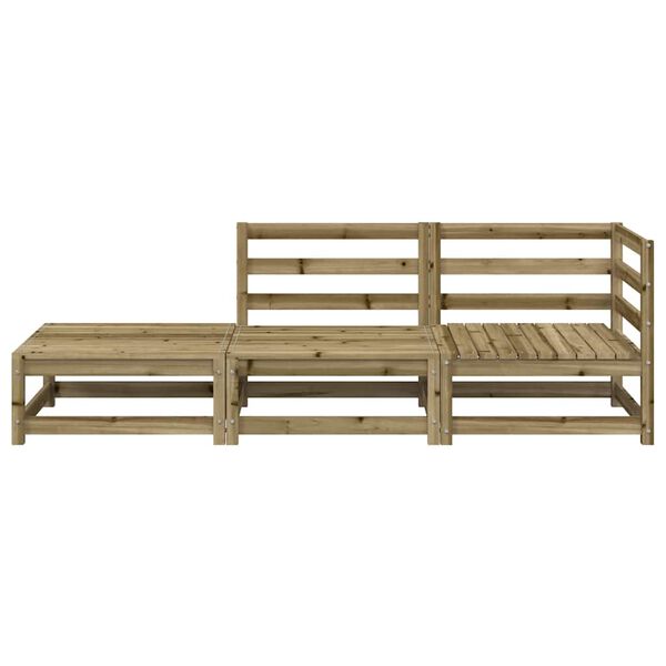 vidaXL 2-kohaline aiadiivan koos jalapingiga, immutatud männipuit