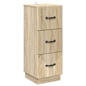 vidaXL Sahtlib&uuml;roo Sonoma tamm 33 x 34,5 x 87 cm Tehispuit