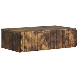 vidaXL Seinale kinnitatav k&uuml;lglaud Suitsutatud tamm 59 x 34,5 x 17 cm