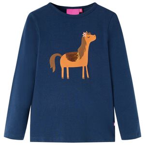 Pikkade varrukatega lastes&auml;rk, tumesinine, 104