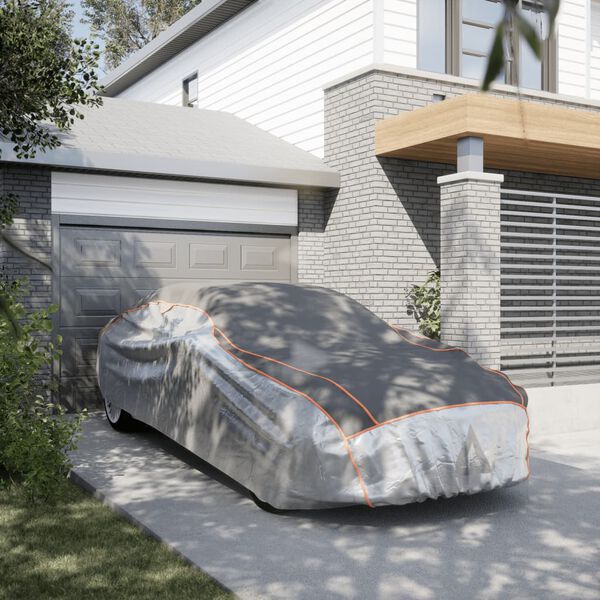 vidaXL autokate sedaani rahe eest kaitsmiseks S hall ja h&otilde;bedane