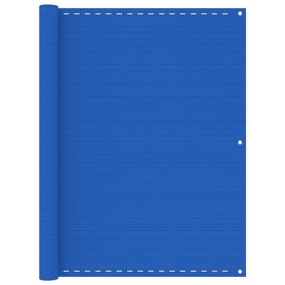 vidaXL rõdusirm, sinine, 120 x 600 cm, HDPE