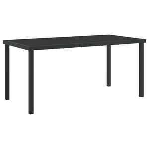 vidaXL Aialaud Must 160 x 80 x 73 cm Metall