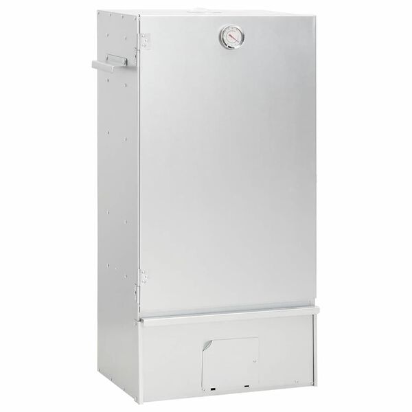 vidaXL BBQ suitsuahi puulaastudega, 44,5x29x83 cm, tsingitud teras