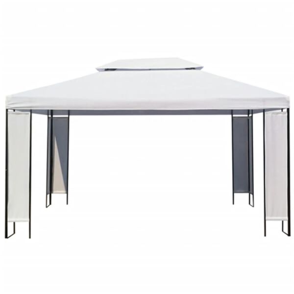 vidaXL varikatus 3 x 4 m, valge