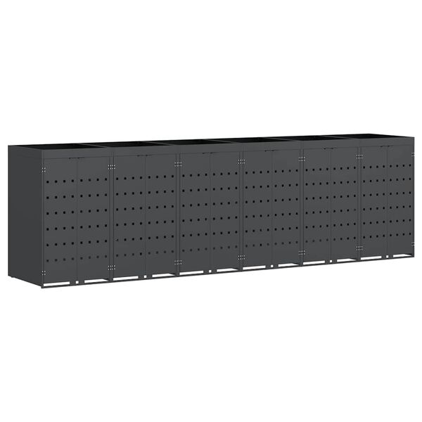 vidaXL Ratta pr&uuml;gikasti hoidmine 6 pr&uuml;gikasti jaoks Antratsiit