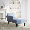 vidaXL Chaise Lounge padja sinise velvetist kangaga