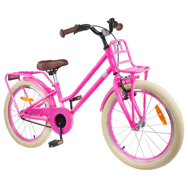 vidaXL Laste Bike 18 Tolli 5-7 aastastele Tumepink