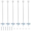 vidaXL Muldade ankurdus 6 pcs H&otilde;bedane &Oslash;10 x 60 cm