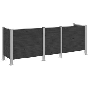 vidaXL Pr&uuml;gikasti tregi Hall 315 x 85 x 115 cm Alumiinium ja WPC