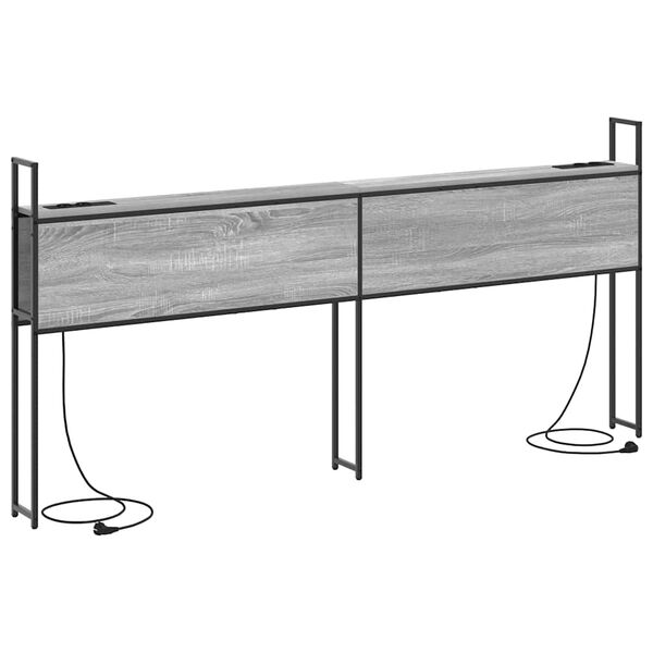 vidaXL S&auml;ilitusega peatoed laadimisjaamaga riiuliga Hall Sonoma 180 cm