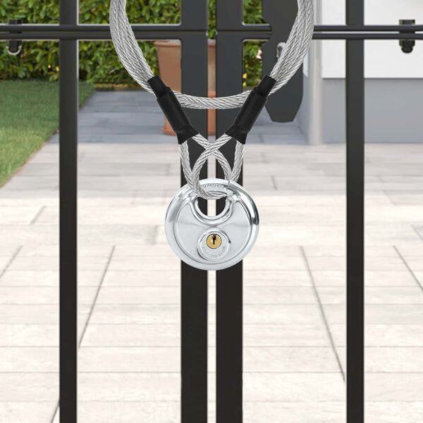 vidaXL Diksuss lukud koos v&otilde;tmetega 2 pcs H&otilde;bedane 8 x 2.8 x 8 cm