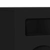 vidaXL Telerikapp Must 80 x 35 x 40 cm Tehispuit