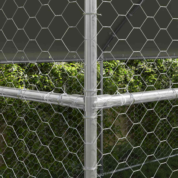 vidaXL Koerakuut 3 pcs H&otilde;bedane 6 x 2 x 2 m Tsingitud teras