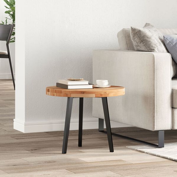 vidaXL &uuml;mmargune lauaplaat, &Oslash;50x4 cm, akaatsiapuit