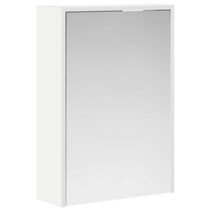 vidaXL Vannitoa peeglikapp riiuliga Valge 43 x 16 x 62.5 cm Tehispuit