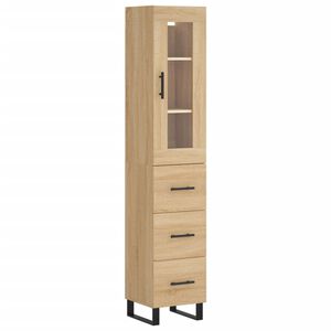 vidaXL k&otilde;rge kapp, Sonoma tamm, 34,5 x 34 x 180 cm, tehispuit