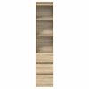 vidaXL Highboard Sonoma tamm 37,5x35x180 cm Engineered Wood