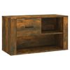 vidaXL kingakapp, suitsutatud tamm, 80x35x45 cm, tehispuit