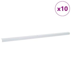 vidaXL Trepiastme servaprofiilid 10 pcs H&otilde;bedane 67 x 3 x 2 cm