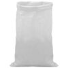 vidaXL Kootud kotid 10 pcs Valge 70 x 110 cm PP