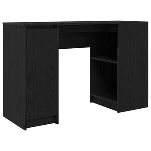 vidaXL kirjutuslaud, must tamm, 120x42x76 cm, tehispuit