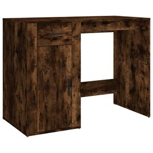 vidaXL kirjutuslaud, suitsutatud tamm, 100 x 49 x 75 cm, tehispuit