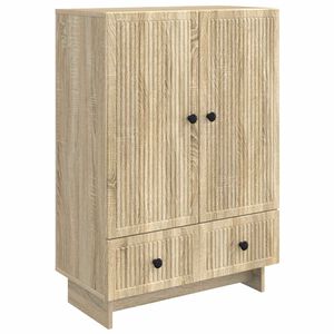 vidaXL K&otilde;ide Sonoma tamm 66 x 34,5 x 95 cm T&ouml;&ouml;deldud puit
