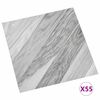 vidaXL P&otilde;randaplaadid 55 pcs Hall 5,11 m&sup2; PVC
