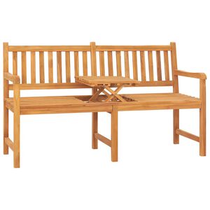 vidaXL 3-kohaline aiapink lauaga 150 cm, toekas tiikpuit