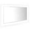 vidaXL LED vannitoa peeglikapp, k&otilde;rgl&auml;ikega valge, 90x8,5x37cm, akr&uuml;&uuml;l