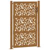 vidaXL aiav&auml;rav 100 x 125 cm ilmastikukindlast terasest lehekujundusega