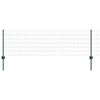 vidaXL Euro aia postiga 50 x 0,6 m PVC-kaetud teras Roheline V&otilde;rk