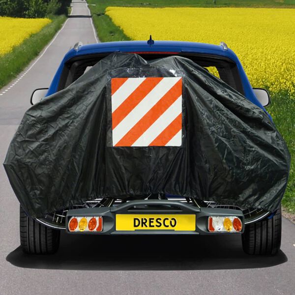 Dresco elastne jalgrattakate 2 rattale, must