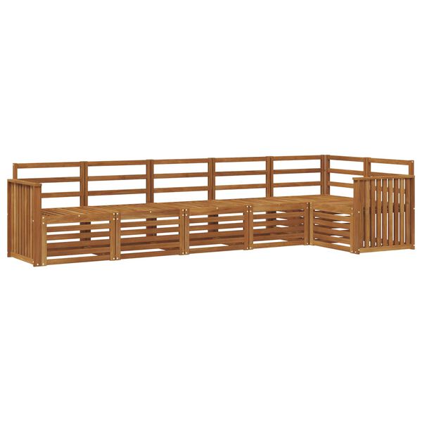 vidaXL Diivanikomplektid 6 pcs Neutraalne Tugev akatsiapuu