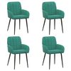 vidaXL S&ouml;&ouml;gitoa Toolid 4 pcs Samet T&uuml;rkiis 57 x 50 x 85 cm