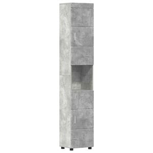 vidaXL Vannitoa kapikomplekt TULUM Betoonhall 37 x 31,5 x 203 cm