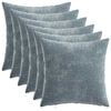 vidaXL Diivanipadi 6 pcs HEERLEN Helesinine 30 x 30 cm &Scaron;en&uuml;&uuml;lfabric