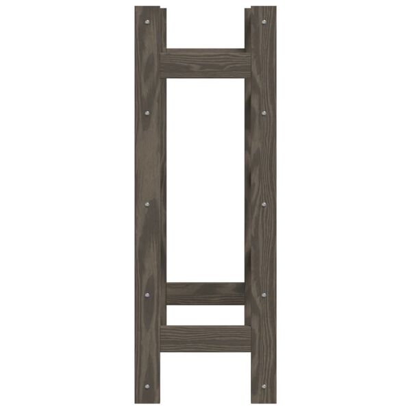 vidaXL veiniriiul 20 pudelile, hall, männipuit